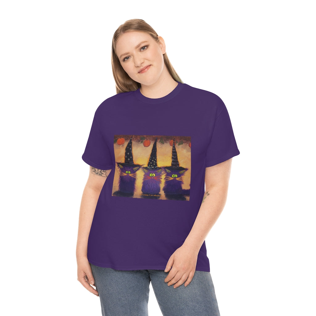 Halloween Witches - Cranky Cat T-Shirt! Free Shipping