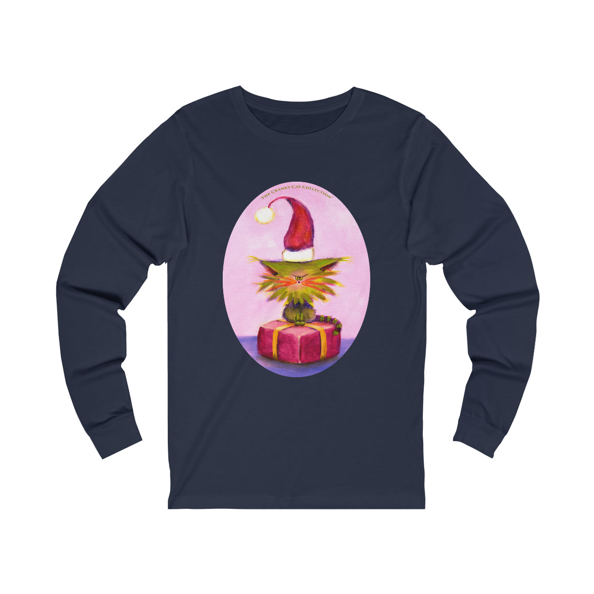 Cranky Cat Christmas Long Sleeve Tee - Free Shipping!
