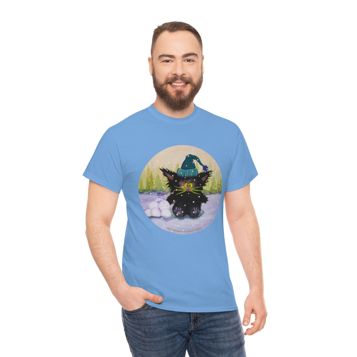 Cranky Cat WInter-Themed T-Shirt -  Free Shipping!