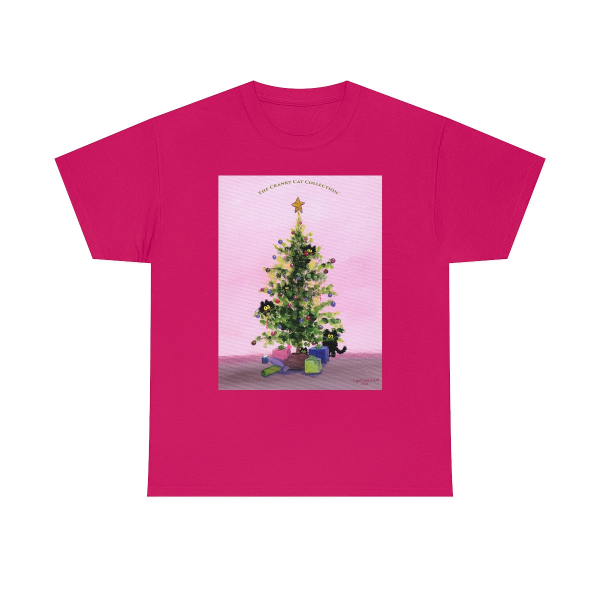Cranky Cats In Your Christmas Tree - T-Shirt! Free Shipping