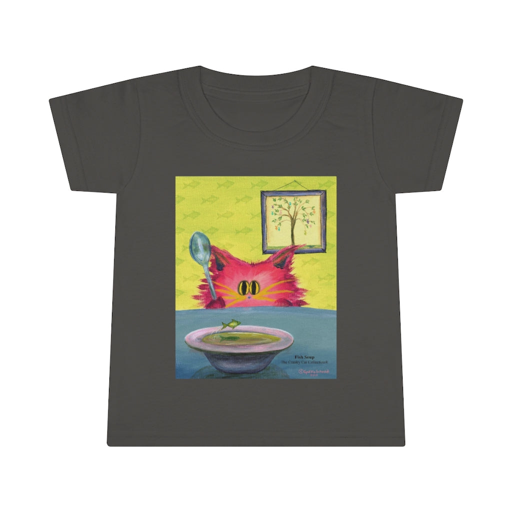 Toddler Sizes - Fish Soup Cranky Cat T-Shirt! Free Shipping