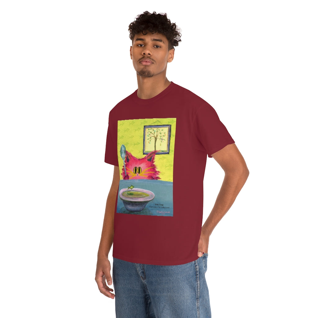 Fish Soup Kitty - Cranky Cat T-Shirt! Free Shipping