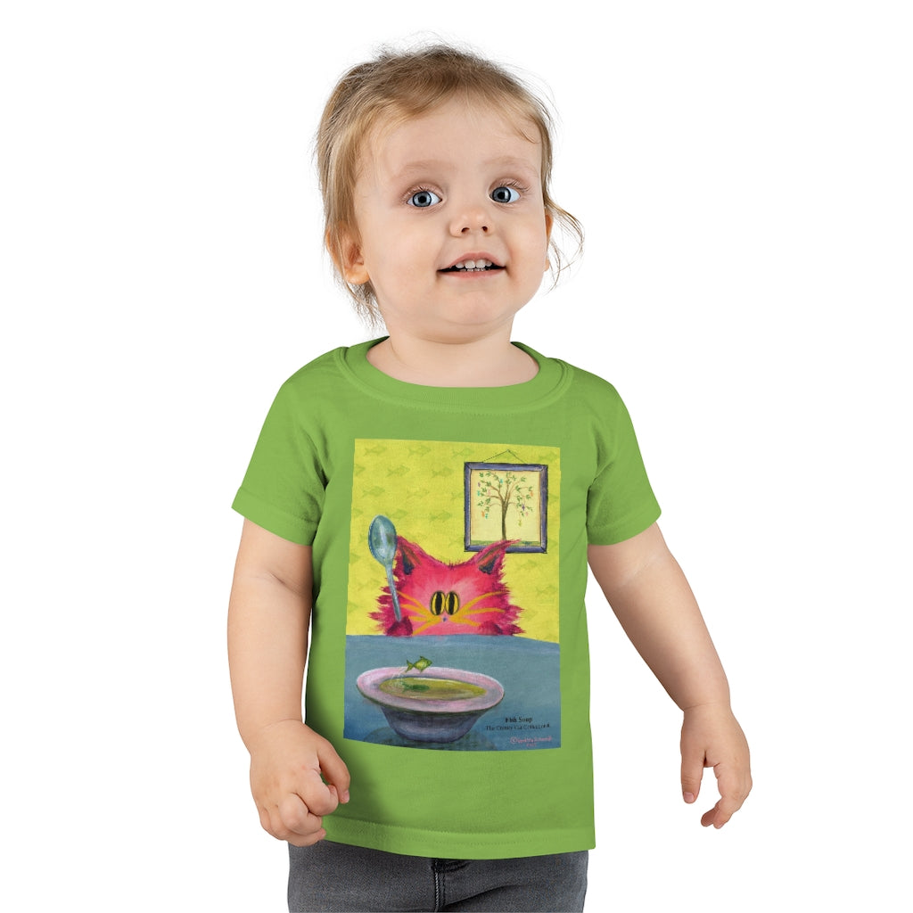 Toddler Sizes - Fish Soup Cranky Cat T-Shirt! Free Shipping
