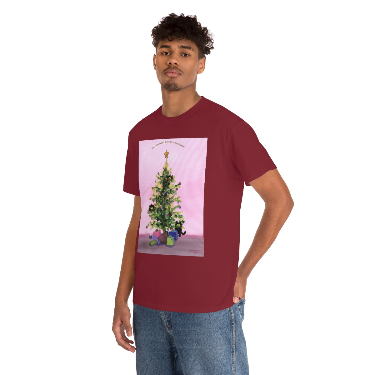 Cranky Cats In Your Christmas Tree - T-Shirt! Free Shipping