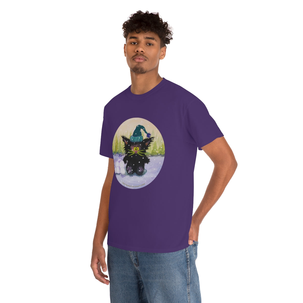 Cranky Cat WInter-Themed T-Shirt - Free Shipping!