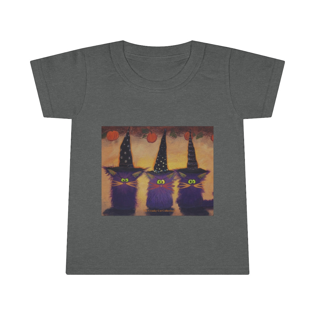 Toddlers' Halloween Witches Cranky Cat T-Shirt! Free Shipping