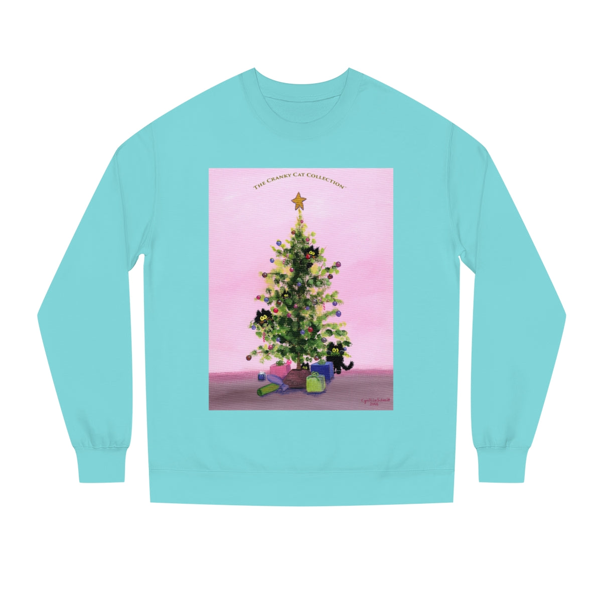 Cranky Cat Christmas Sweatshirt - Free Shipping!