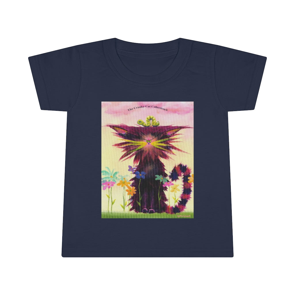 Toddlers' Cranky Cat with Inchworm T-Shirt! Free Shipping