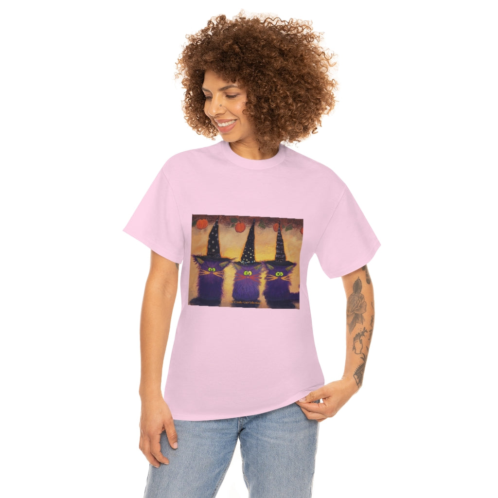 Halloween Witches - Cranky Cat T-Shirt! Free Shipping
