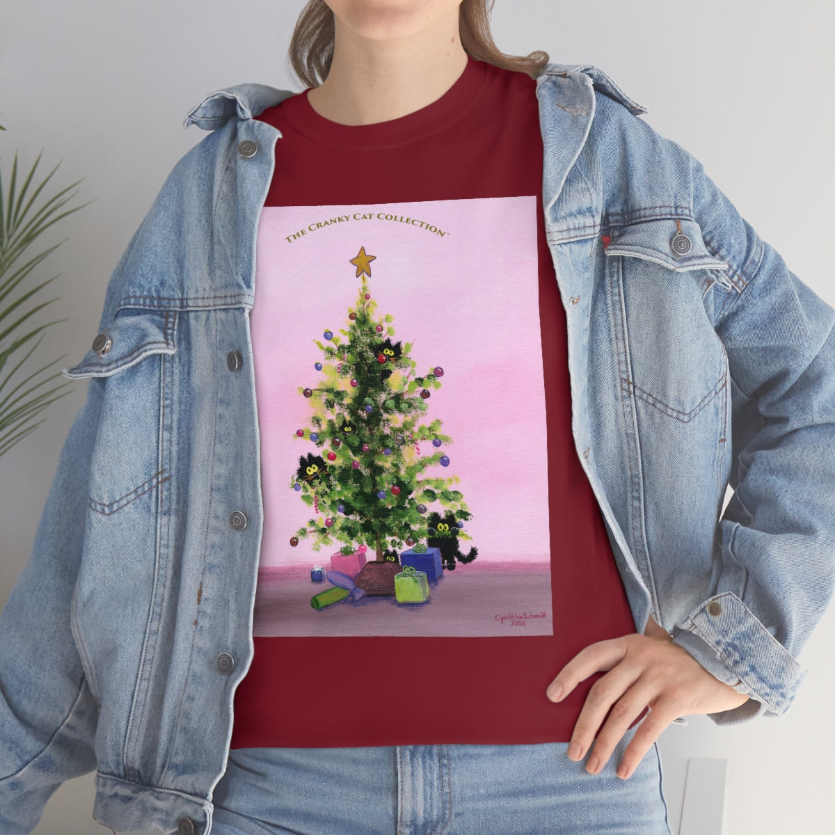 Cranky Cats In Your Christmas Tree - T-Shirt!  Free Shipping