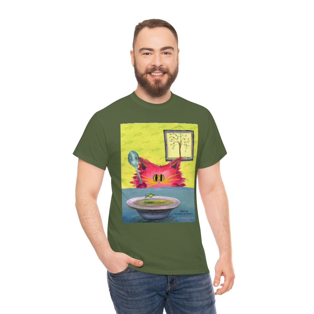 Fish Soup Kitty - Cranky Cat T-Shirt! Free Shipping