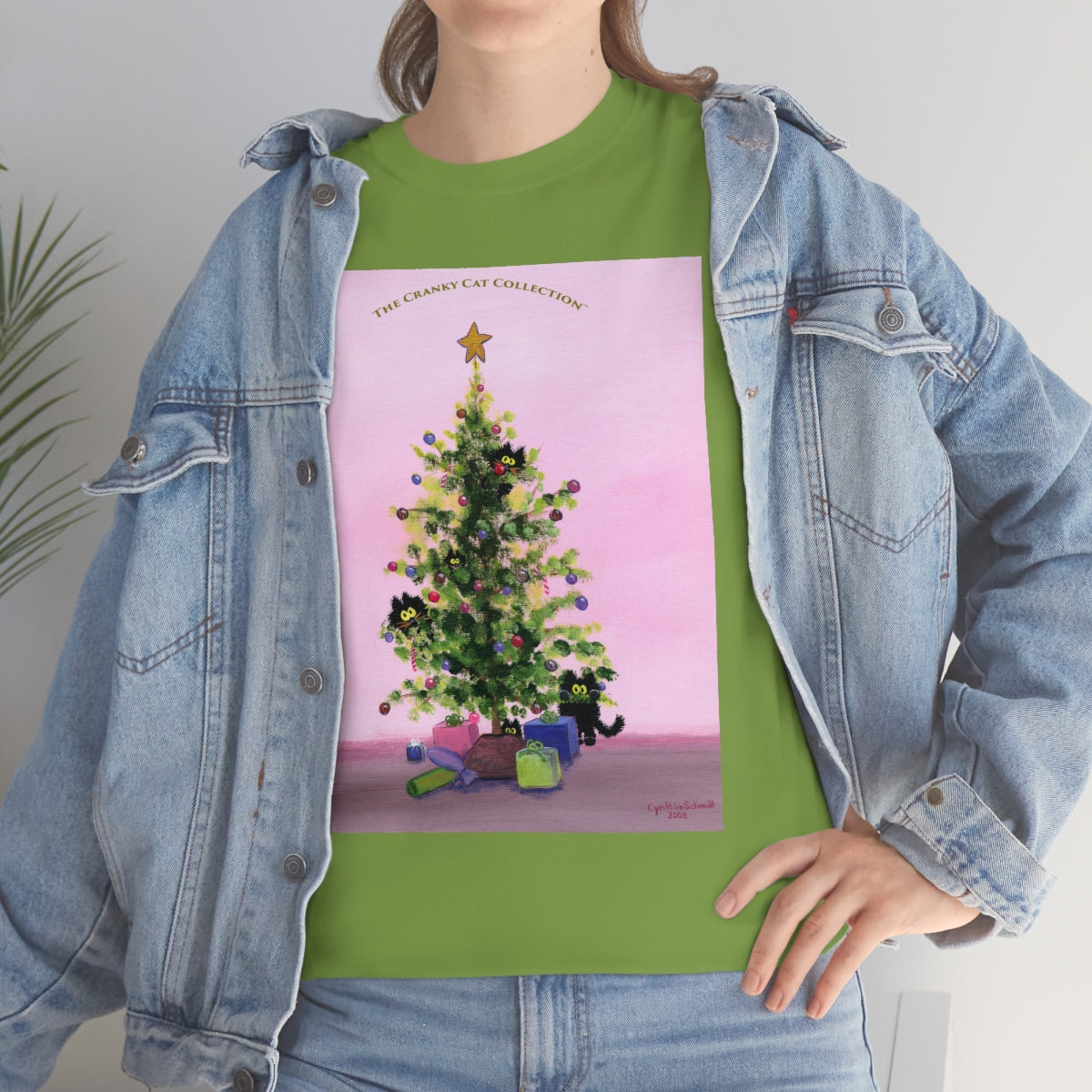 Cranky Cats In Your Christmas Tree - T-Shirt!  Free Shipping