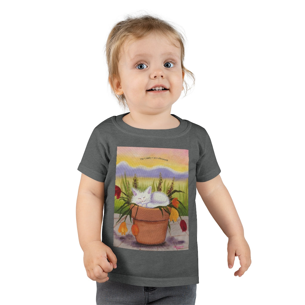 Toddlers' Flowerpot Kitty Cranky Cat T-Shirt! Free Shipping
