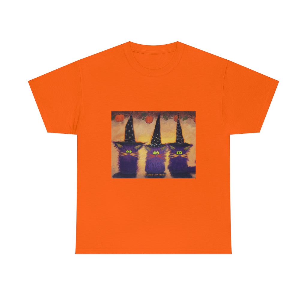 Halloween Witches - Cranky Cat T-Shirt! Free Shipping