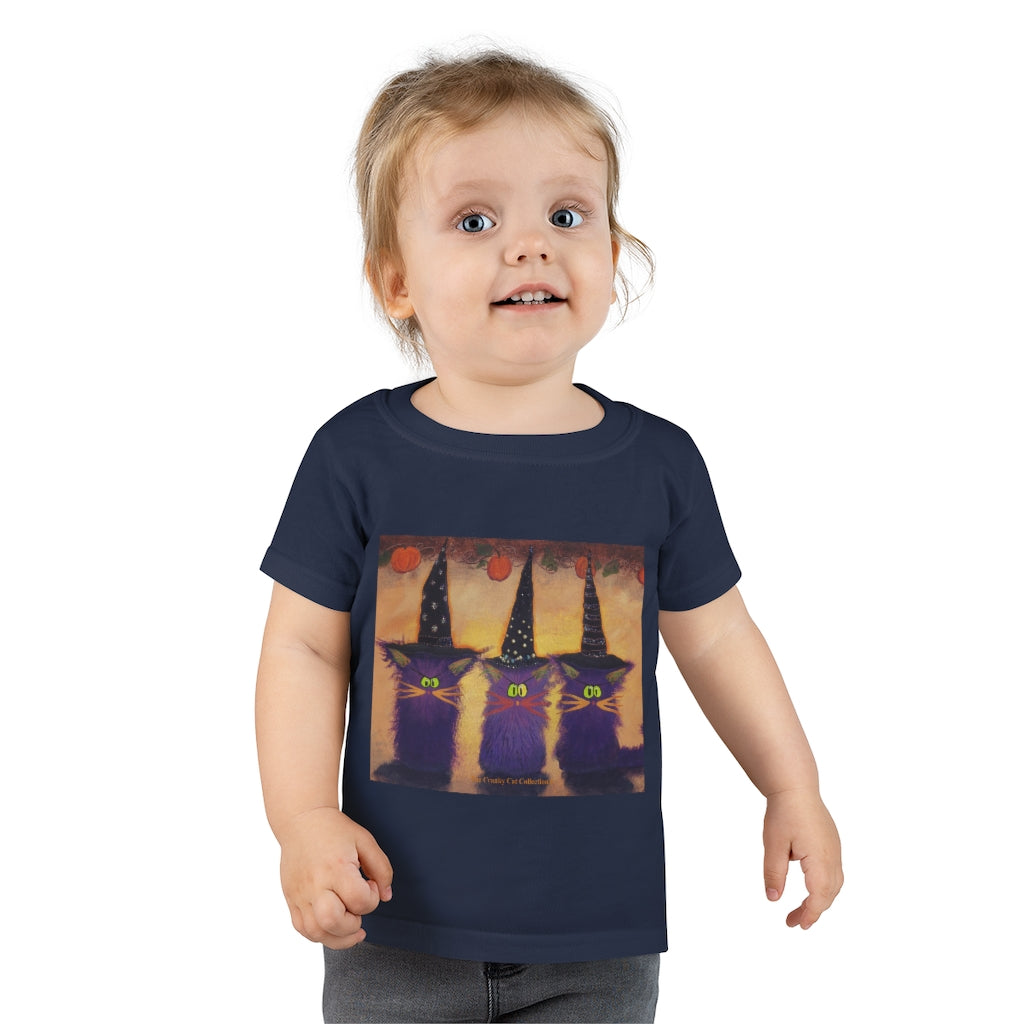 Toddlers' Halloween Witches Cranky Cat T-Shirt! Free Shipping
