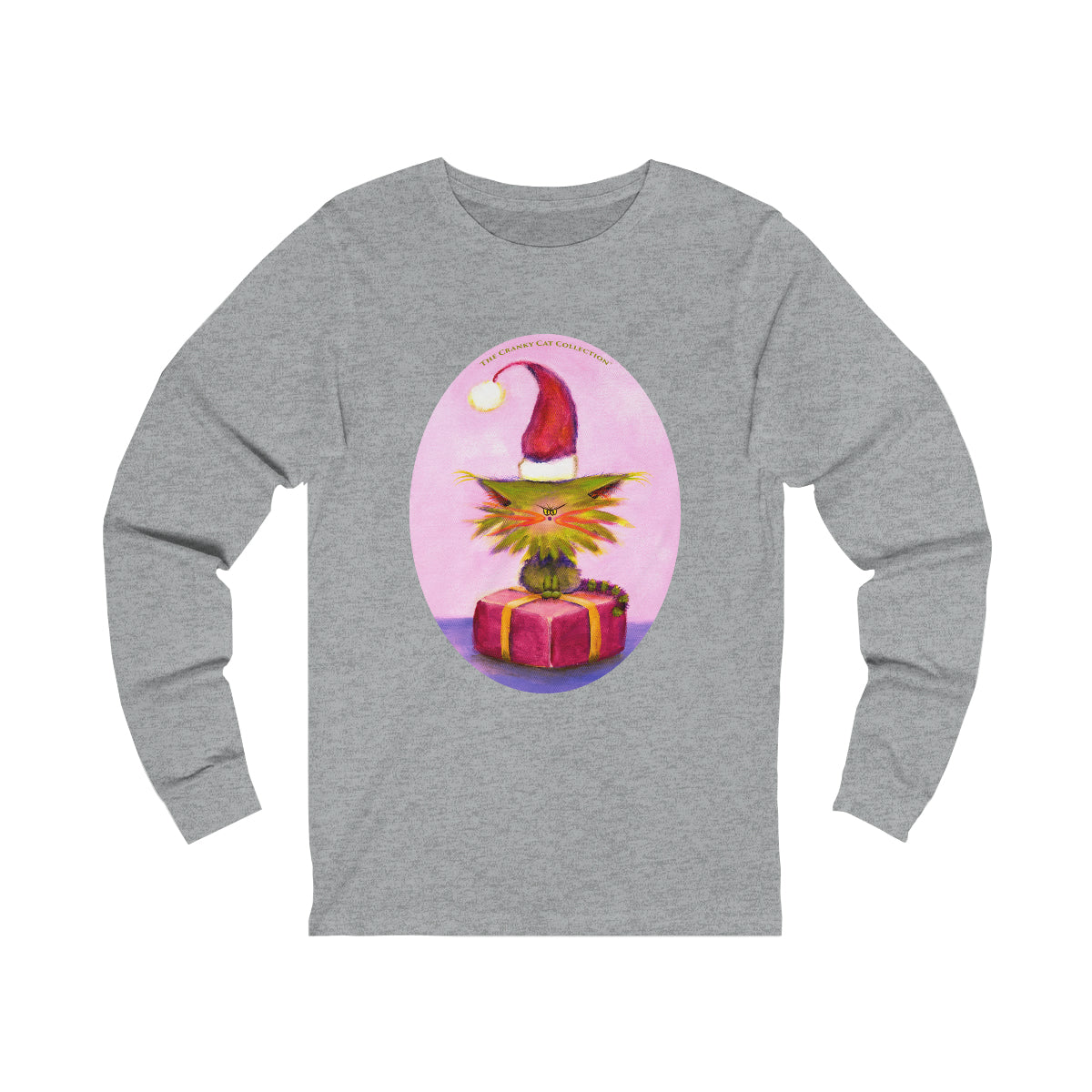 Cranky Cat Christmas Long Sleeve Tee - Free Shipping!