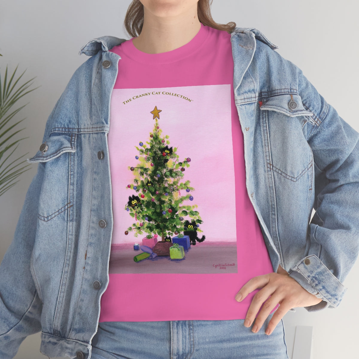 Cranky Cats In Your Christmas Tree - T-Shirt! Free Shipping