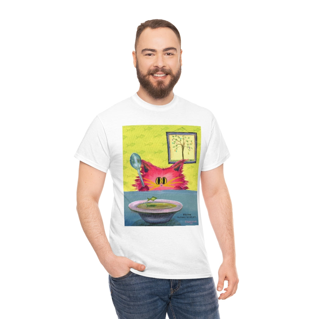 Fish Soup Kitty - Cranky Cat T-Shirt! Free Shipping