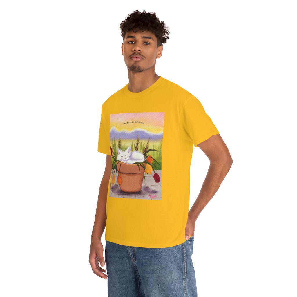 Flowerpot Kitty Cranky Cat T-Shirt! Free Shipping