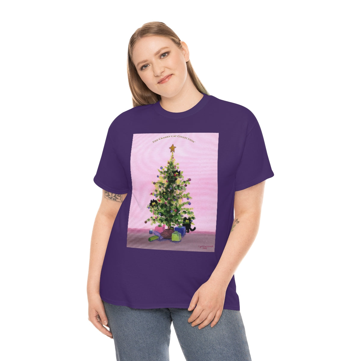 Cranky Cats In Your Christmas Tree - T-Shirt! Free Shipping