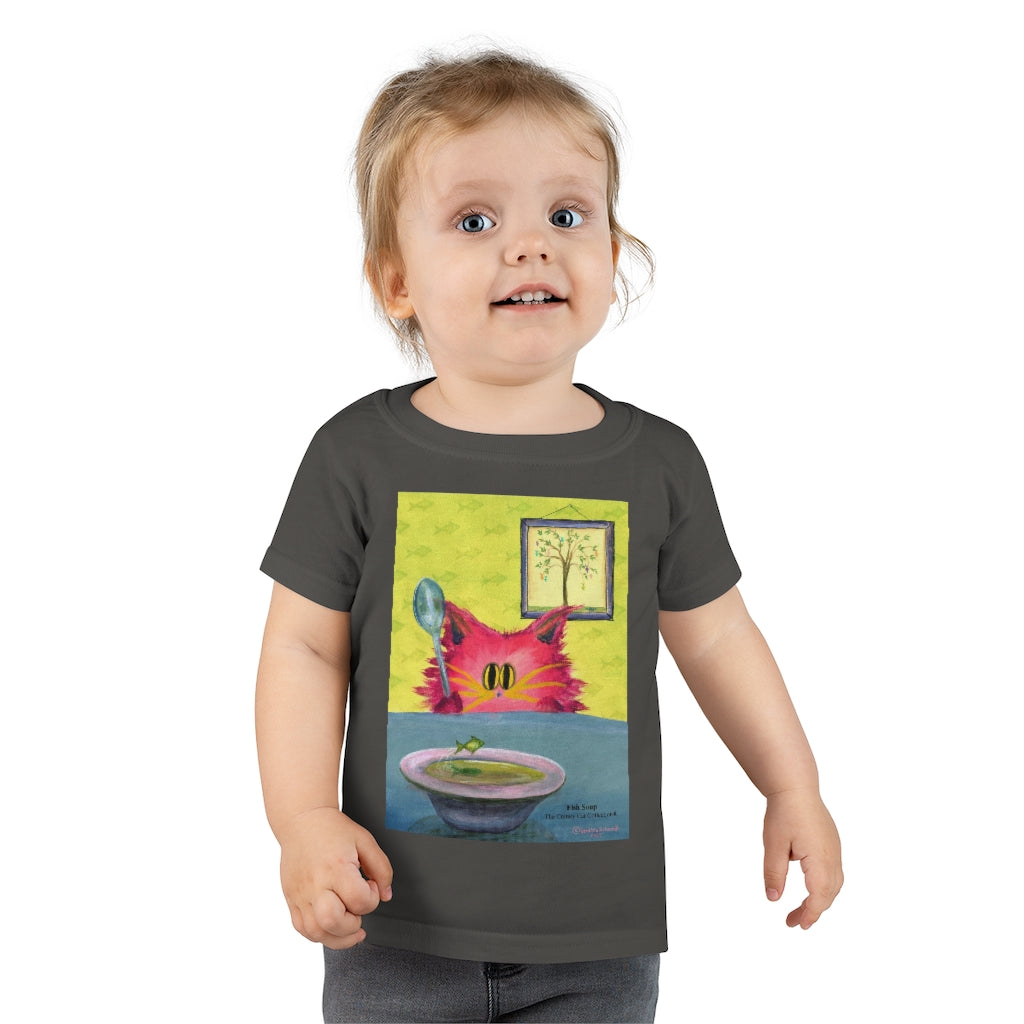 Toddler Sizes - Fish Soup Cranky Cat T-Shirt! Free Shipping