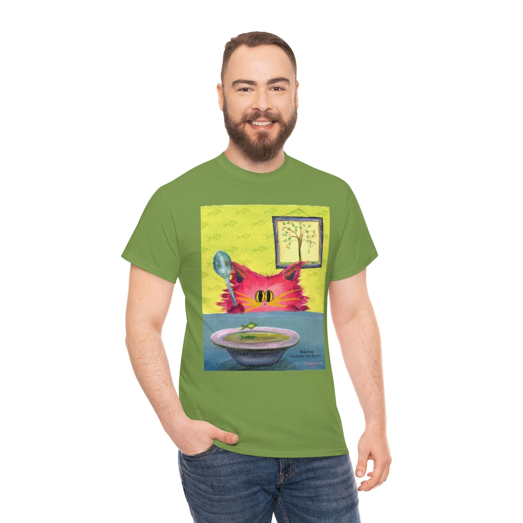 Fish Soup Kitty - Cranky Cat T-Shirt! Free Shipping