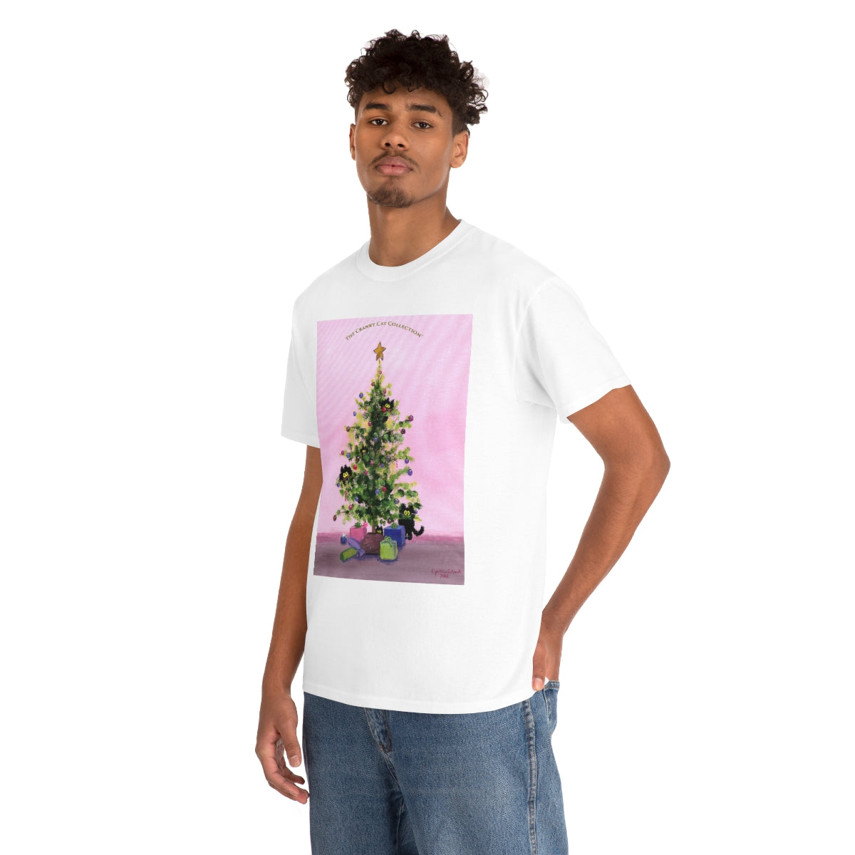 Cranky Cats In Your Christmas Tree - T-Shirt!  Free Shipping