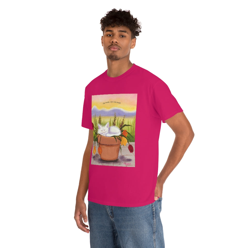 Flowerpot Kitty Cranky Cat T-Shirt! Free Shipping