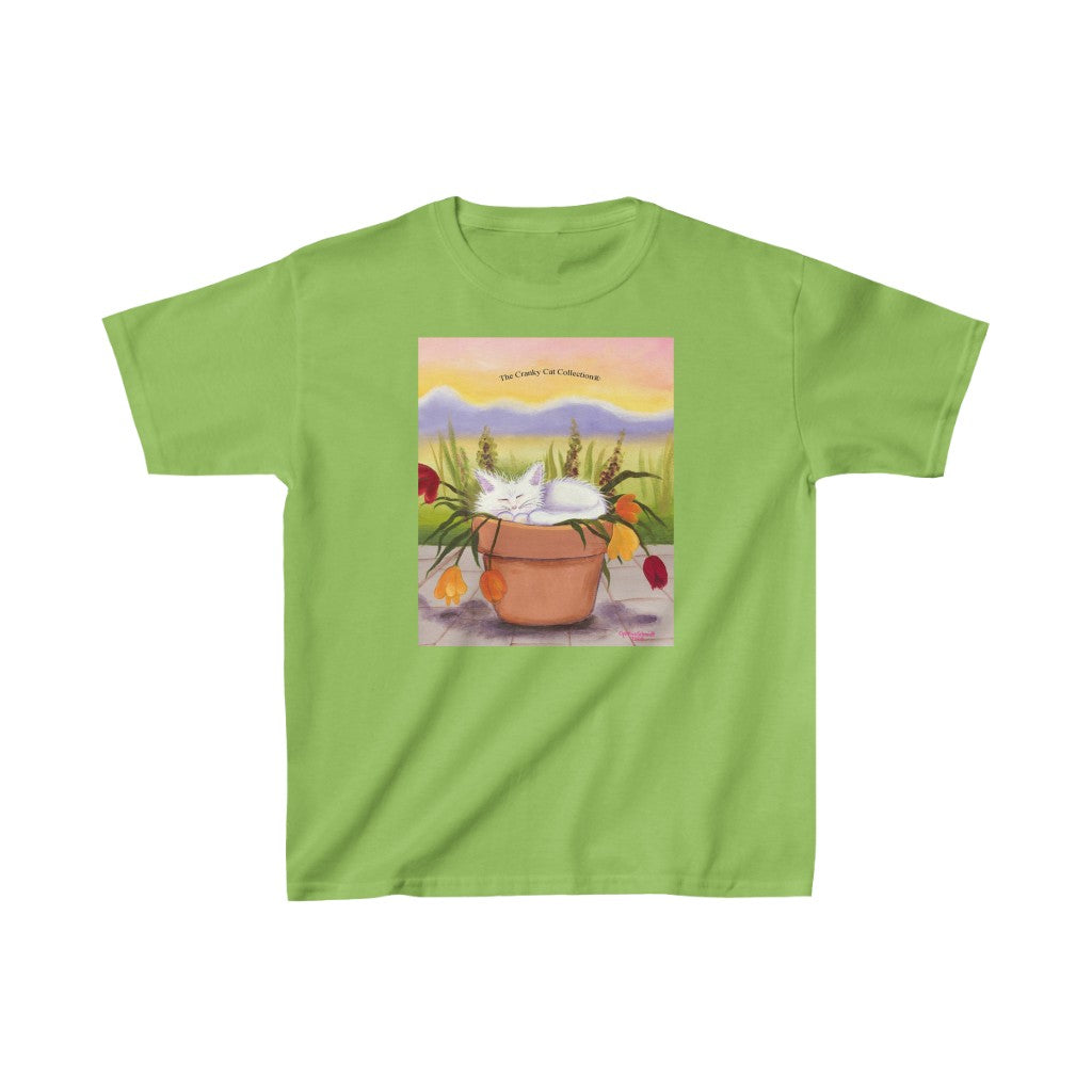 Kids' Flowerpot Kitty Cranky Cat T-Shirt! Free Shipping