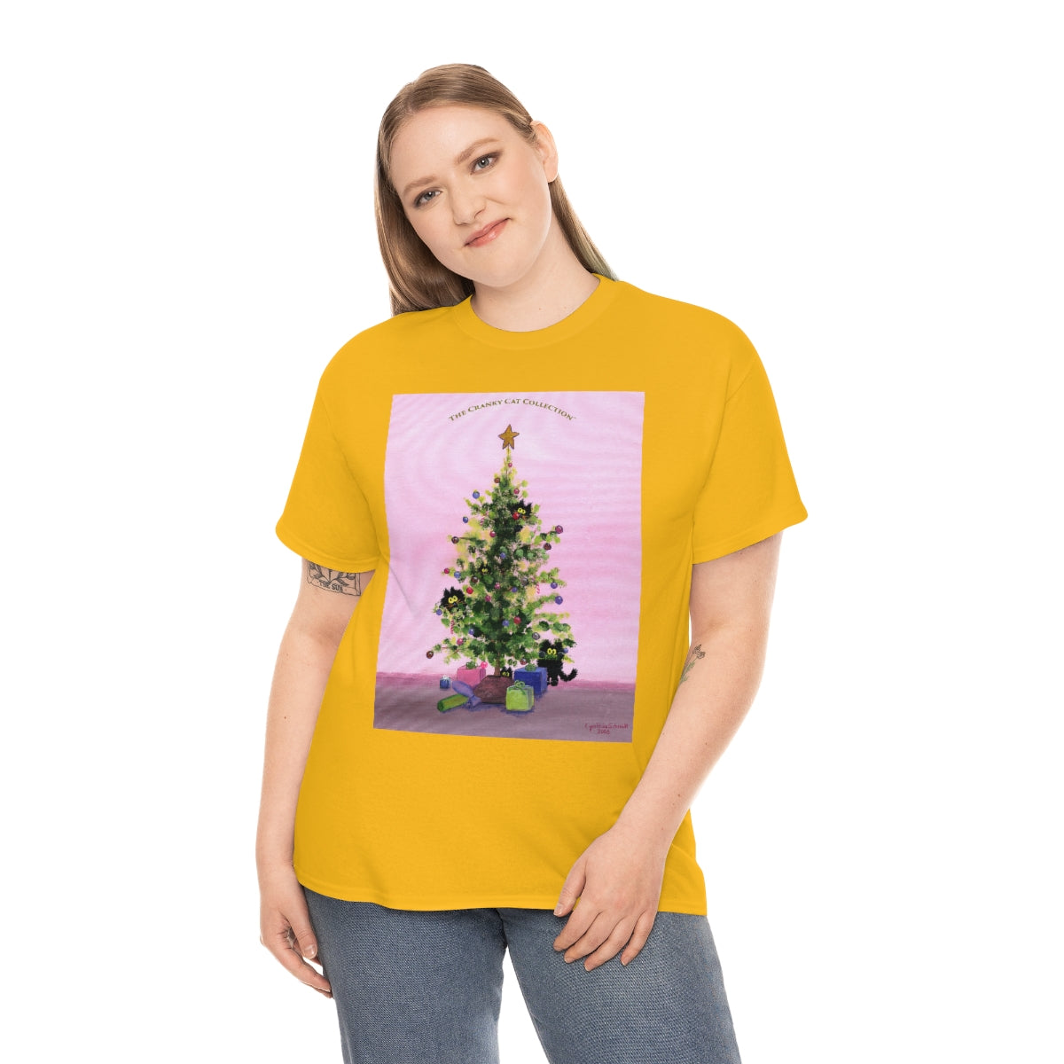 Cranky Cats In Your Christmas Tree - T-Shirt! Free Shipping