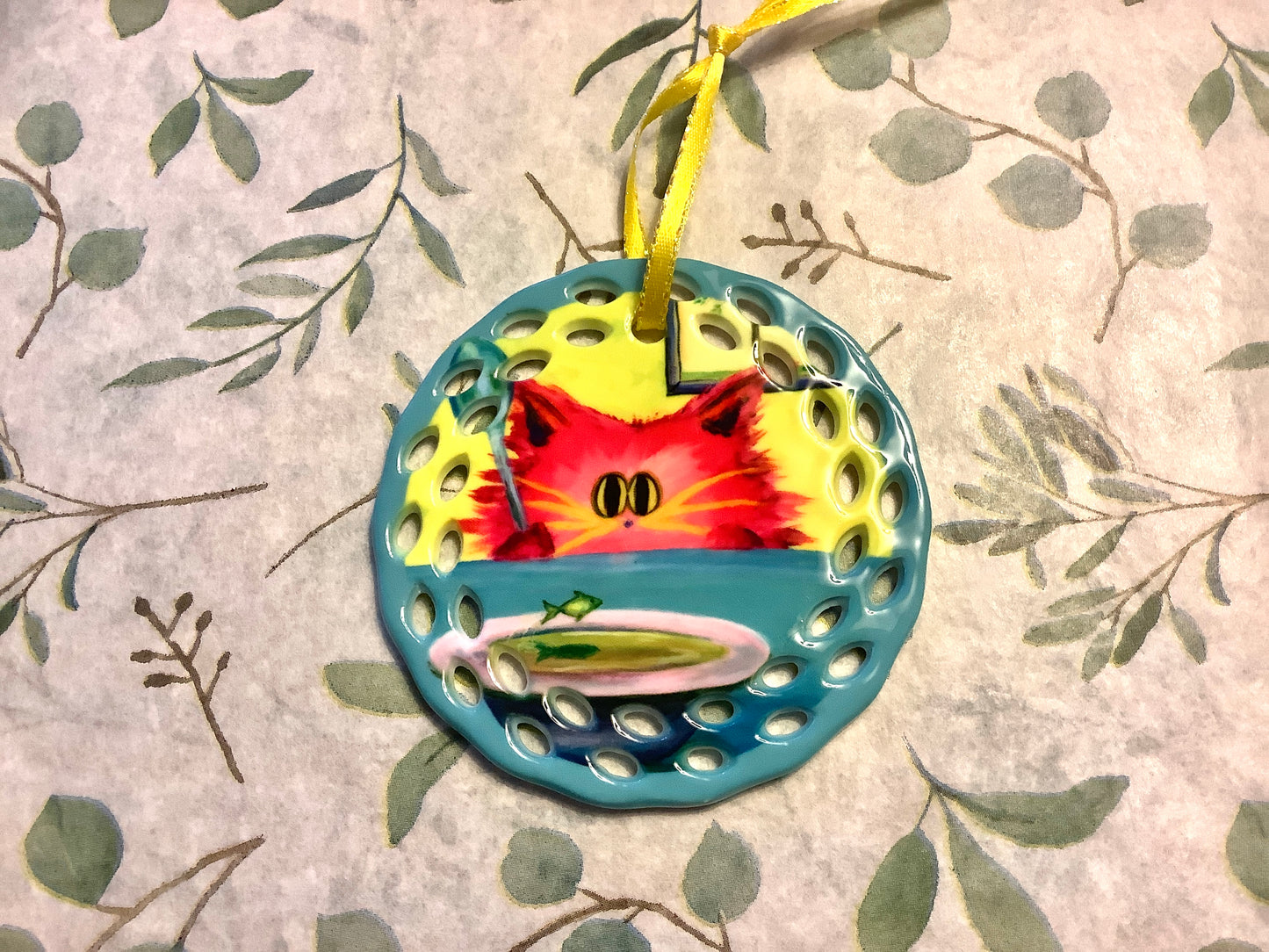 Cranky Cat Ornament