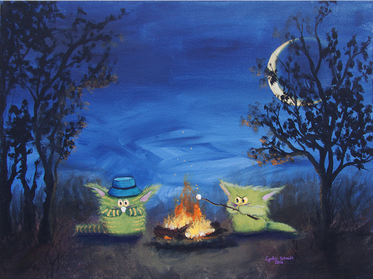 Campfire Kitties - Cranky Cat Collection™ by Cindy Schmidt