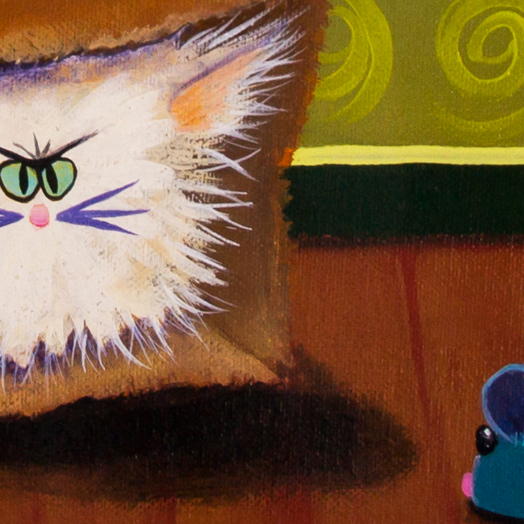 Cat In a Bag - Cranky Cats Collection by Cindy Schmidt