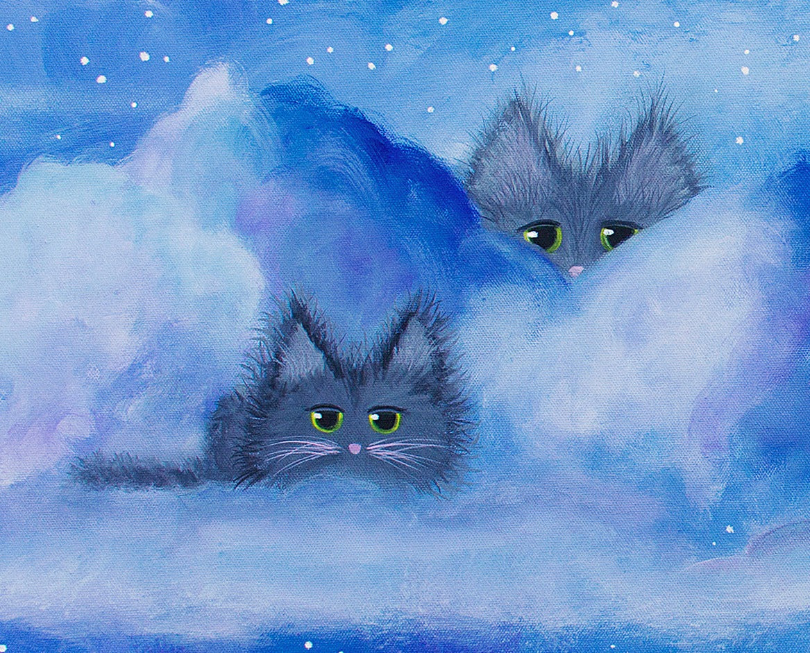 Cloud Kitties - Cranky Cat Collection™ by Cindy Schmidt