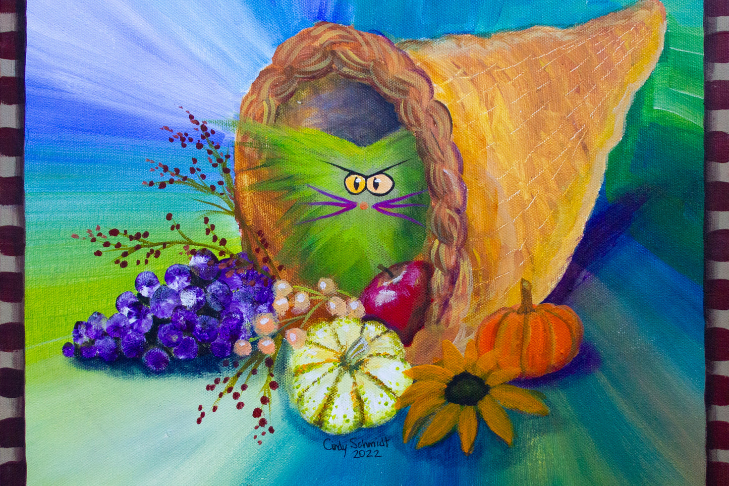 Cornucopia Cat — Matted Print