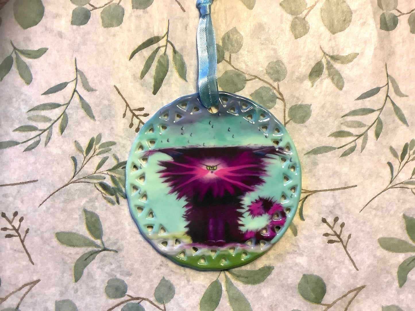 Cranky Cat Ornament