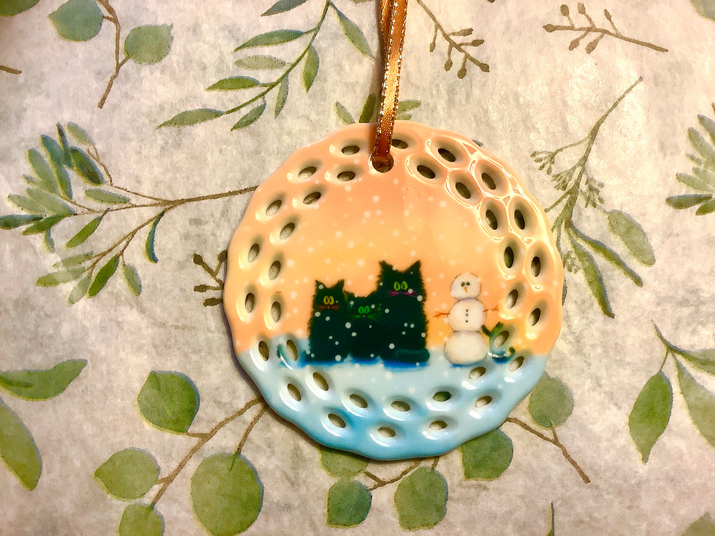 Cranky Cat Ornament