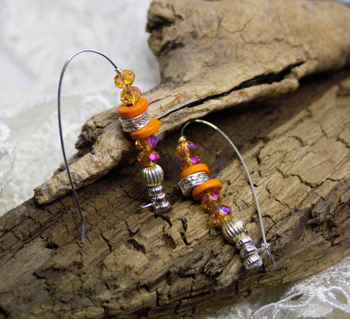Citrus and Silver — Earrings