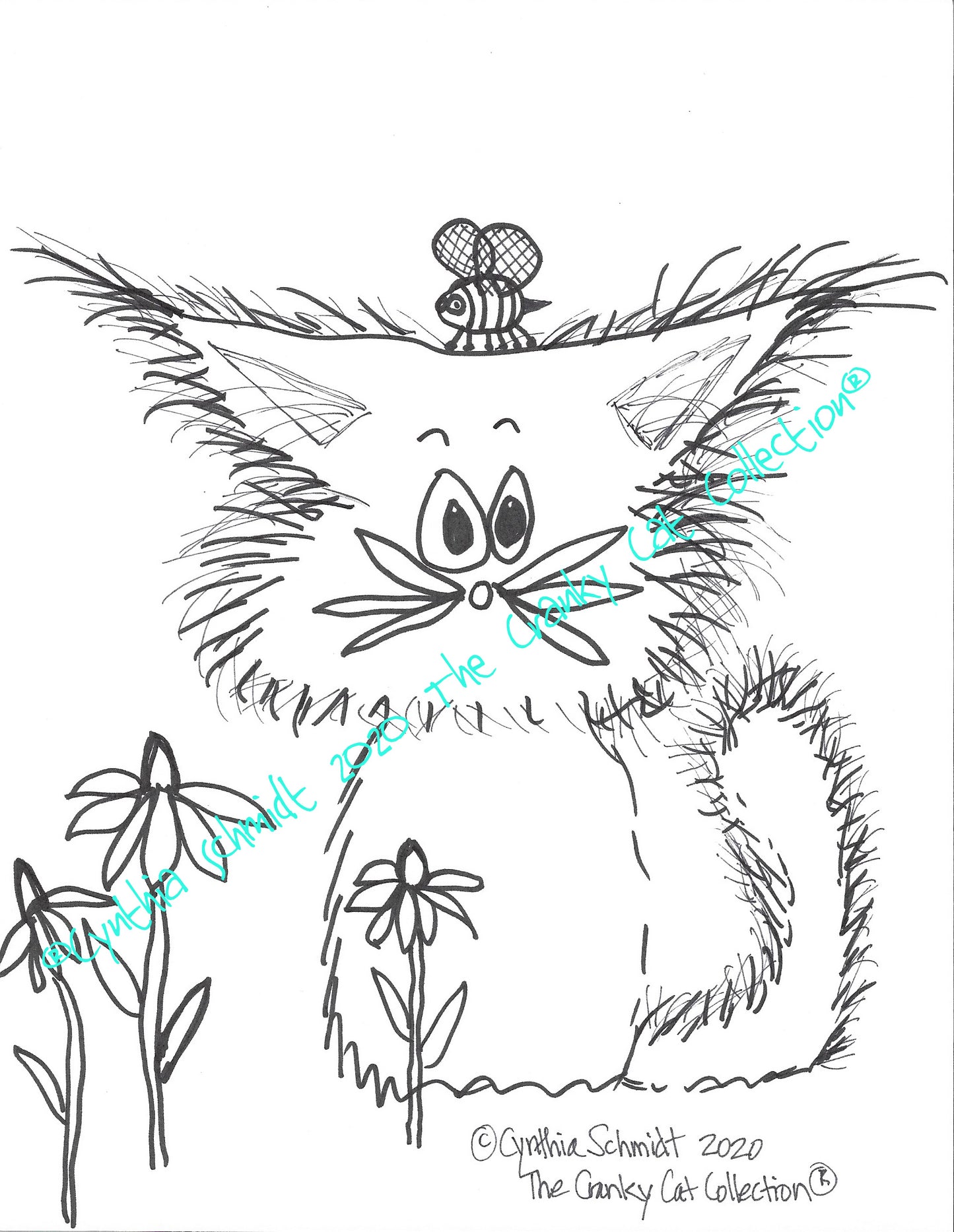 Just The Cats, Please. 10 Cranky Cats Coloring Sheets