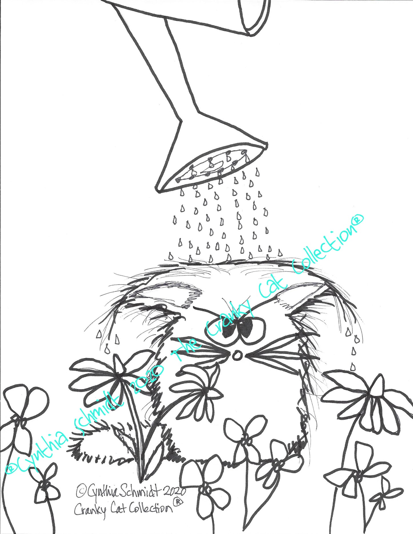 Just The Cats, Please. 10 Cranky Cats Coloring Sheets