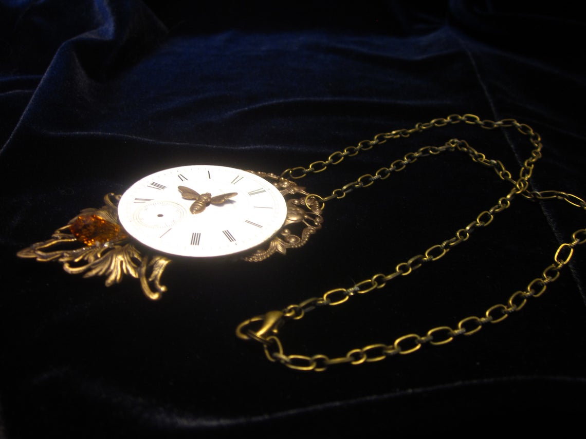 Bee and Honey Crystal Necklace— Necklace