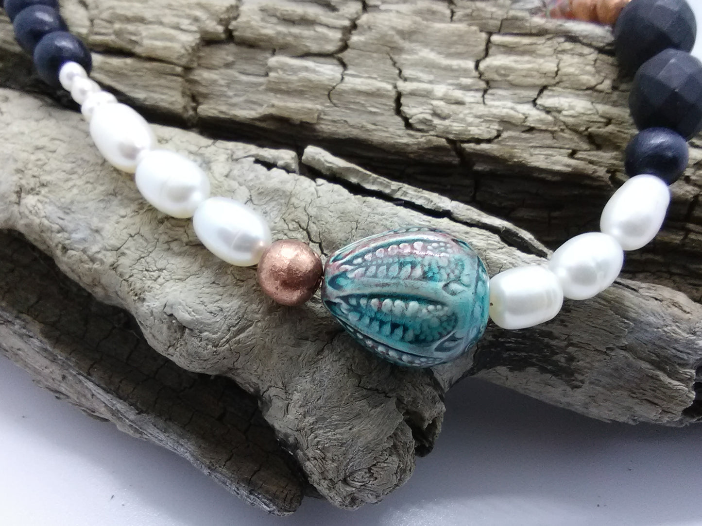 Big Blue Bead — Necklace