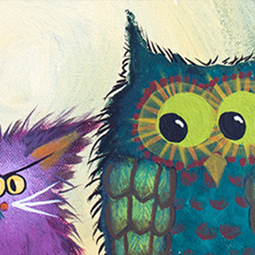 Nervous Owls - Cranky Cats Collection™ by Cindy Schmidt