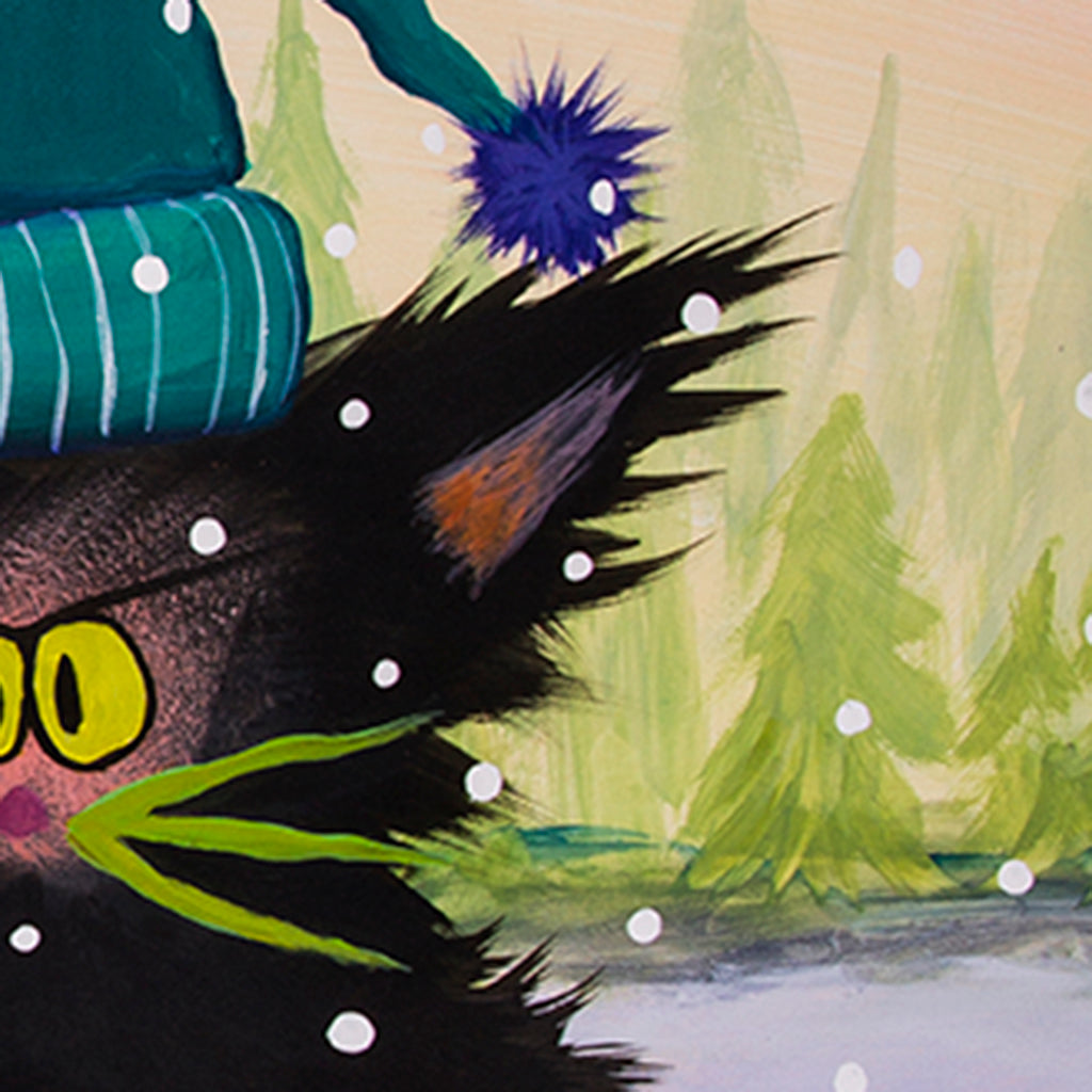 Snowball Cat - Cranky Cat Collection™ by Cindy Schmidt