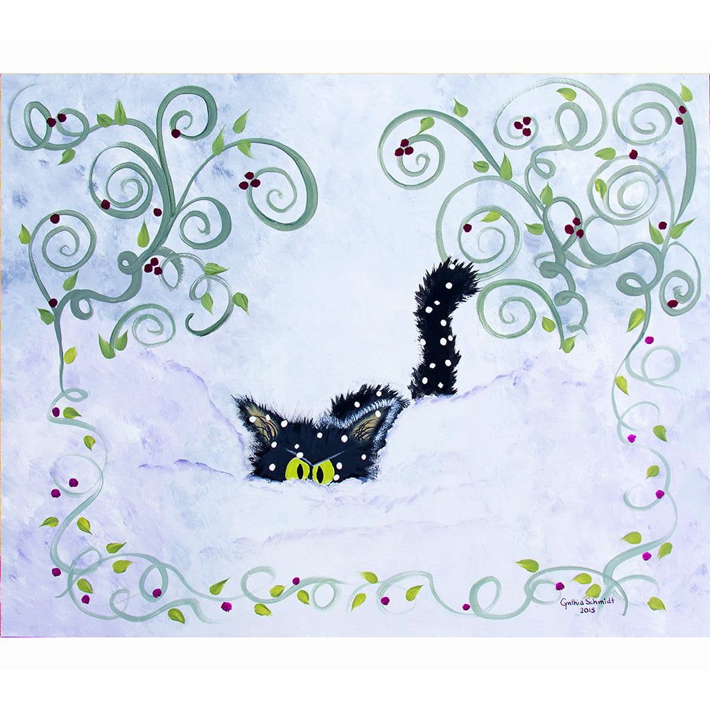 Snowbound Cat - Cranky Cat Collection™ by Cindy Schmidt