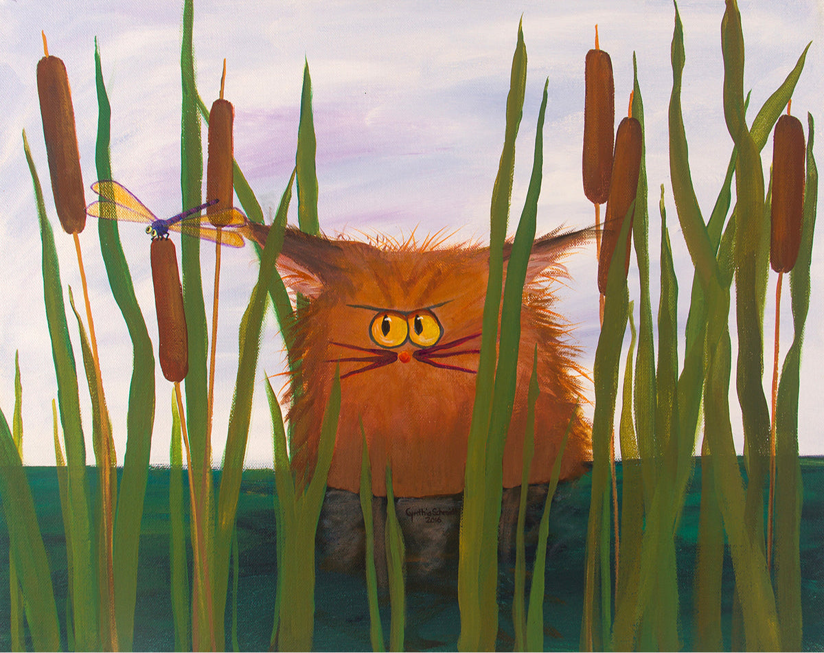 Swamp Cat - Cranky Cat Collection™ by Cindy Schmidt