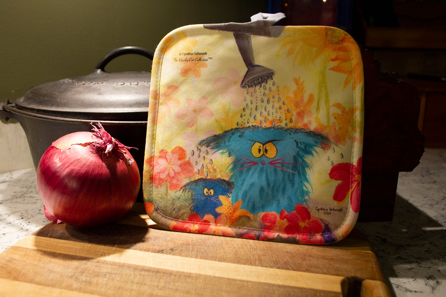 Watering Can Cats - Pot Holder