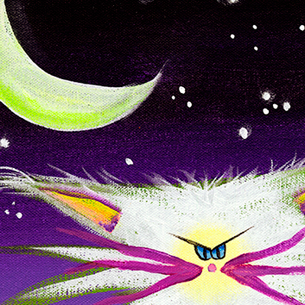 White Cranky Cat - Cranky Cat Collection™ by Cindy Schmidt