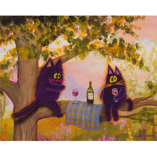 Kitty Wine Fest - Cranky Cat Collection™ by Cindy Schmidt