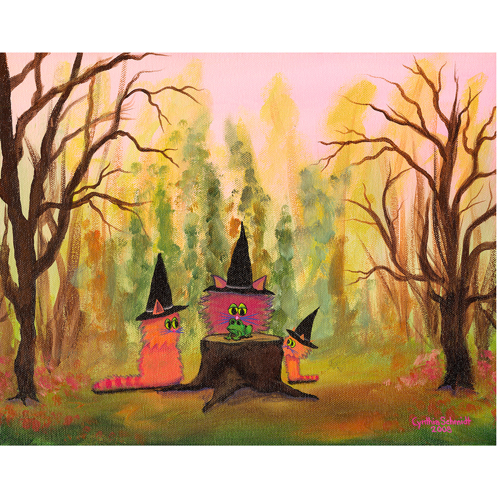 Witch Kitties - Cranky Cat Collection™ by Cindy Schmidt